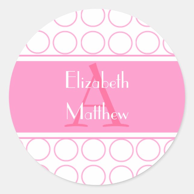 Customise Last Name Initial and First Name Sticker (Front)