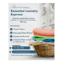 Customise Laundromat Wash N Fold Service