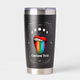 Customise LGBT Rainbow Pride Tarot Gay Trans Queer Insulated Tumbler