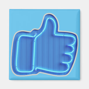 Customise Like Neon Hand design Magnet