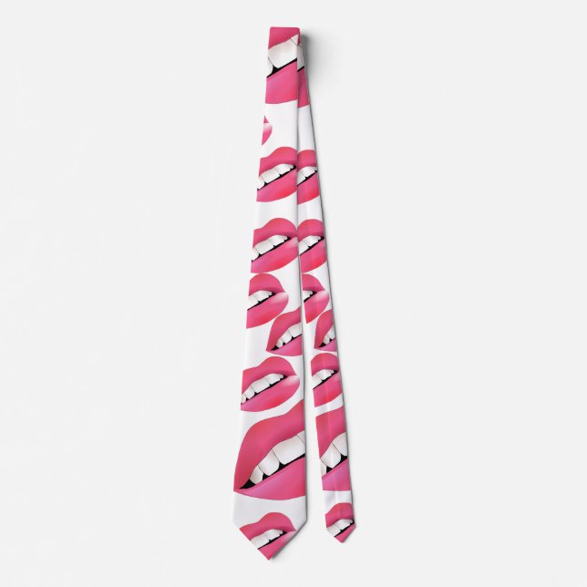 Customise Lips Party Tie (Front)