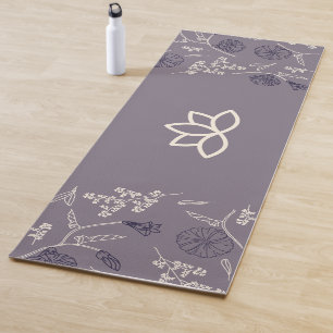 Customise Logo Modern Lotus  Yoga Mat