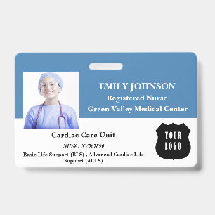  Customise Logo Registered Nurse  ID Badge