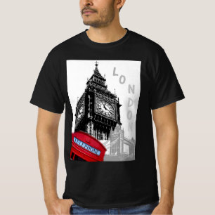 Customise London Big Ben Clock Tower Trendy T-Shirt
