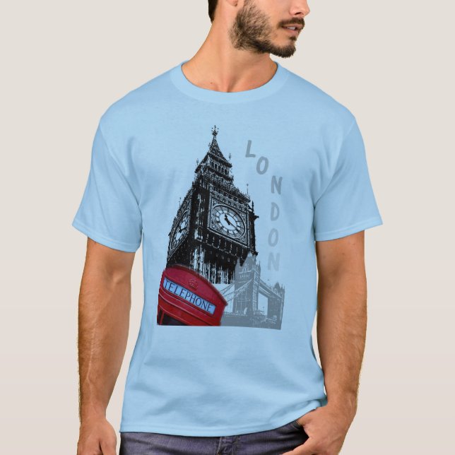 Customise London Big Ben Clock Tower Westminster T-Shirt (Front)