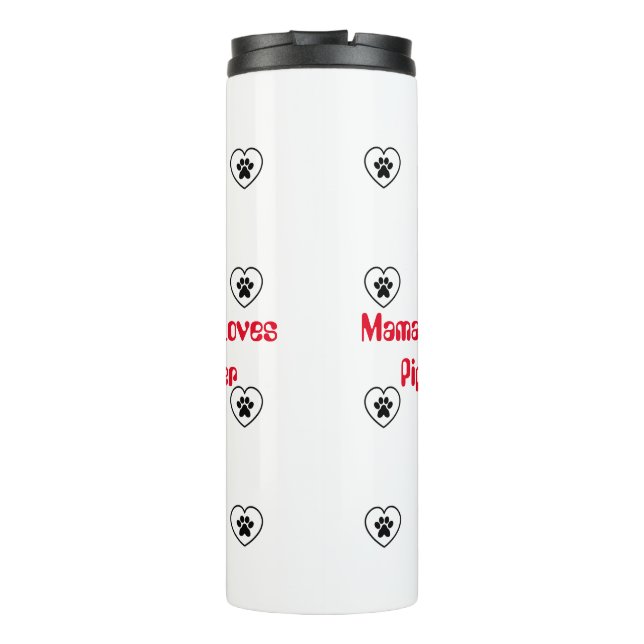 Customise Mama Loves Dog Mug (Back)