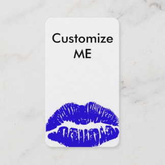 Customise ME! Blue Lips Business card