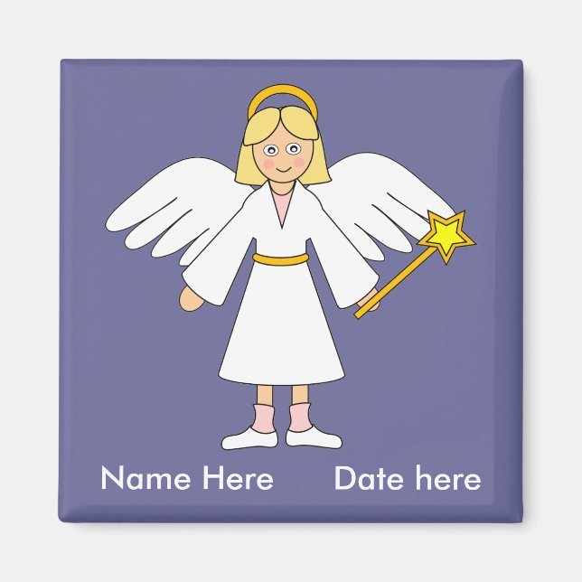 Customise Me -- Children's Nativity Angel Magnet (Front)