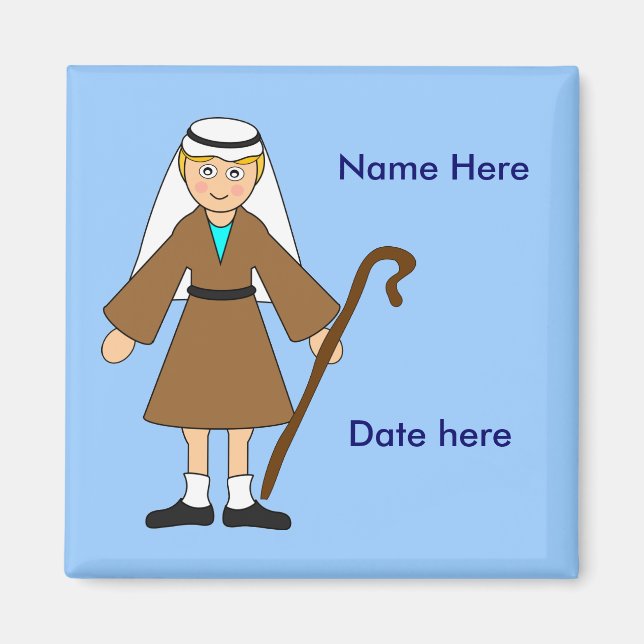 Customise Me -- Children's Nativity "Joseph" Magnet (Front)