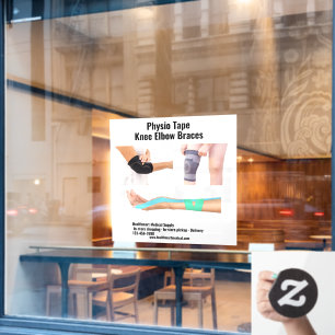 Customise Medical Supply Physio Tape Knee Elbow Window Cling
