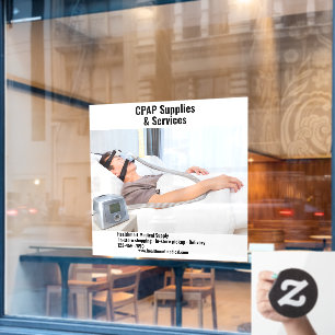 Customise Medical Supply Shop CPAP Supplies Window Cling