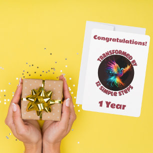 Customise Milestone Transformed by 12 Simple Steps Holiday Card