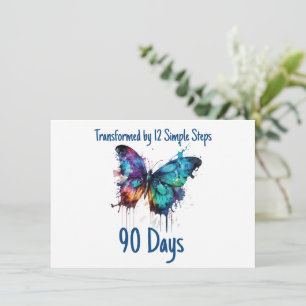 Customise Milestone Transformed by 12 Simple Steps Thank You Card