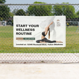 Customise Minimalism Yoga & Pilates Studio Banner