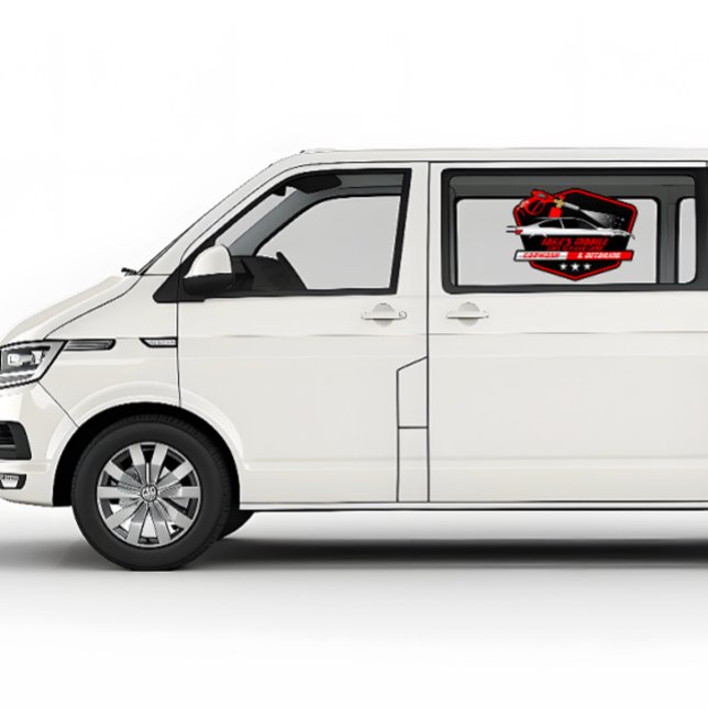 Customise Mobile Car Wash Detailing Business  Window Cling (Creator Uploaded)