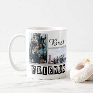 Customise Modern Best Friends Chic Quote Coffee Mug