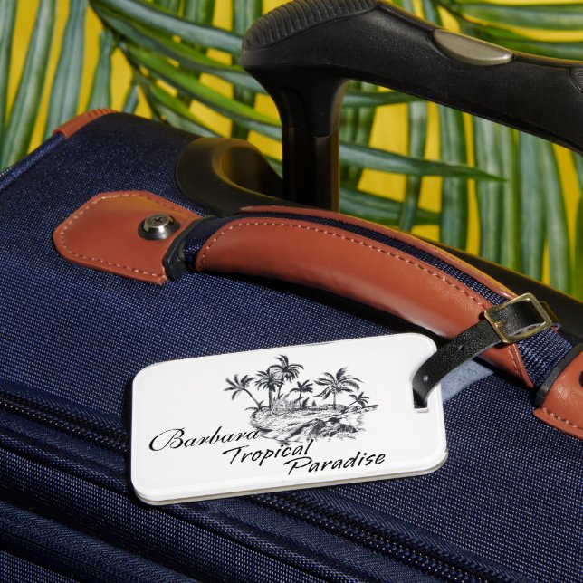 Customise Monochrome  Luggage Tag (Front Insitu 3)