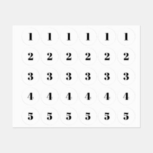 Customise monogram initial / number black white