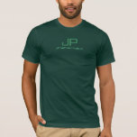 Customise Monogram Name Mens Template Modern T-Shirt<br><div class="desc">Customisable Monogram Initial Letter Name Template Elegant Trendy Men's Forest Green Bella Canvas Short Sleeve T-Shirt.</div>