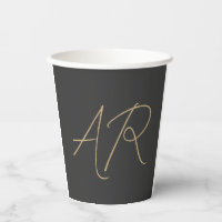Customise Monogram Plain Grey Beige
