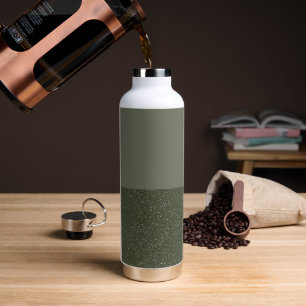 Customise Moss Green Two-Tone Water Bottle