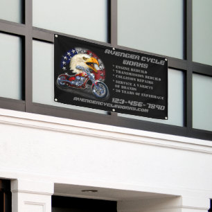 Customise Motorcycle Repair Shop Business Banner