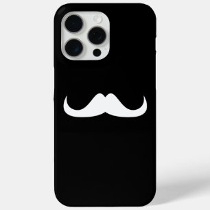 Customise Moustache Black and White iPhone 15 Pro Max Case