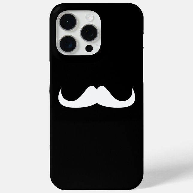 Customise Moustache Black and White Case-Mate iPhone Case (Back)