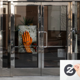 Customise Nail Salon Set of Nails Business 2 Window Cling