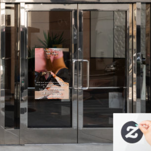 Customise Nail Salon Set of Nails Business Window Cling