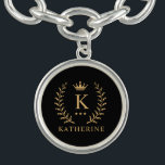 Customise Name & Initial Black White Gold Monogram Bracelet<br><div class="desc">Introducing our Customise Name & Initial Black White Gold Monogram collection – a bespoke fusion of sophistication and personalisation. Tailored for those who appreciate unique details, this collection allows you to add your name and initials to a timeless black and white palette, elegantly accented with gold monogramming. Whether you're looking...</div>