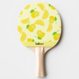 customise name lemon seamless ping pong paddle