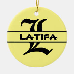 Customise Name Letter ornament 