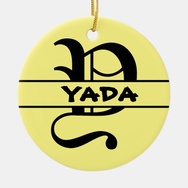 Customise Name Letter ornament  (Front)