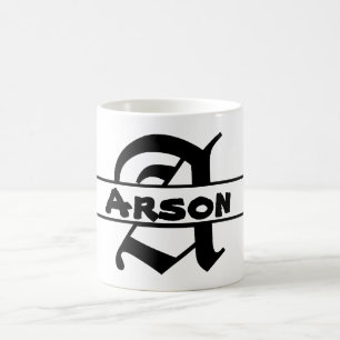 Customise Name Letter ornament  Coffee Mug