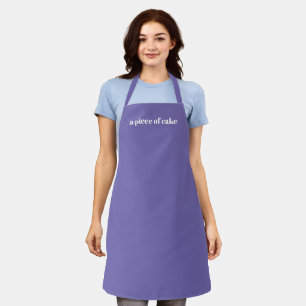 Customise Name minimalist elegant periwinkle lilac Apron