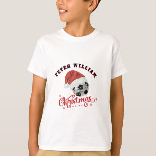 Customise Name Santa Christmas Soccer T-Shirt
