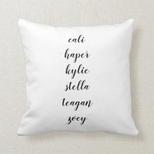 Customise Name Template Stylish Chic Cute Cushion
