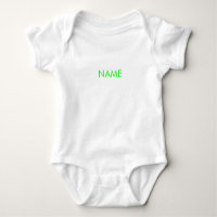 Customise name text minimalist neon green letters