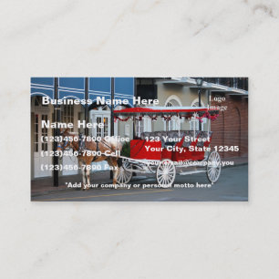 (Customise) New Orleans Carriage Ride Business Card