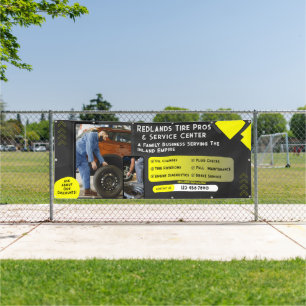 Customise New Used Tires Auto Repair Service Banne Banner