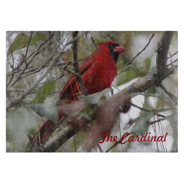 Customise Nice Cardinal photo Cutting Board (Front)