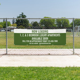 Customise Now Leasing Apartments For Rent Banner