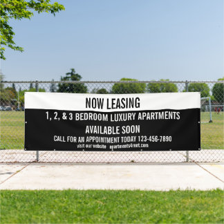 Customise Now Leasing Apartments For Rent Large Banner