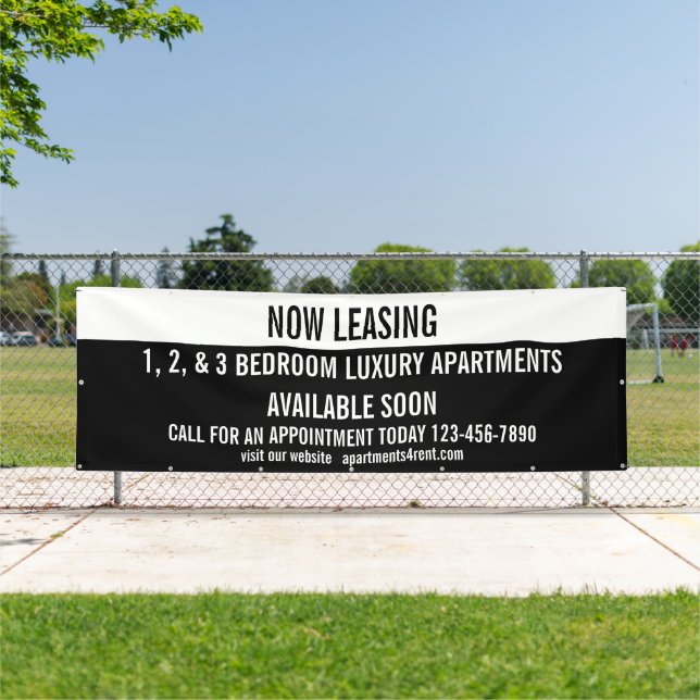 Customise Now Leasing Apartments For Rent Large Banner (Insitu)