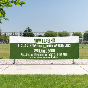 Customise Now Leasing Apartments For Rent Large  Banner