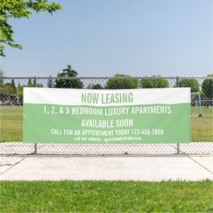 Customise Now Leasing Apartments For Rent Large Banner