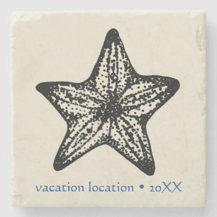 Customise Ocean Starfish Sand Stone Coaster
