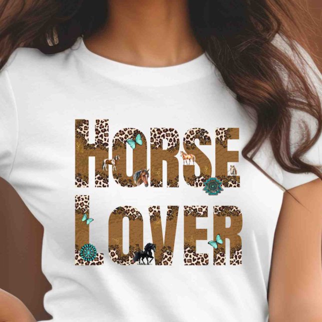 Customise on Back Horse Lover  T-Shirt (Creator Uploaded)