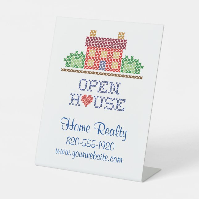 Customise Open House  Pedestal Sign (Front)